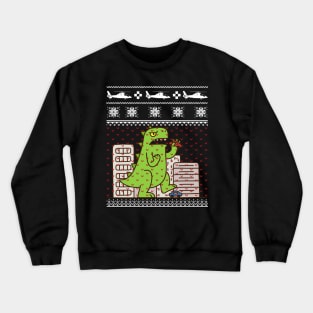 Godzilla Ugly Christmas Sweater Crewneck Sweatshirt